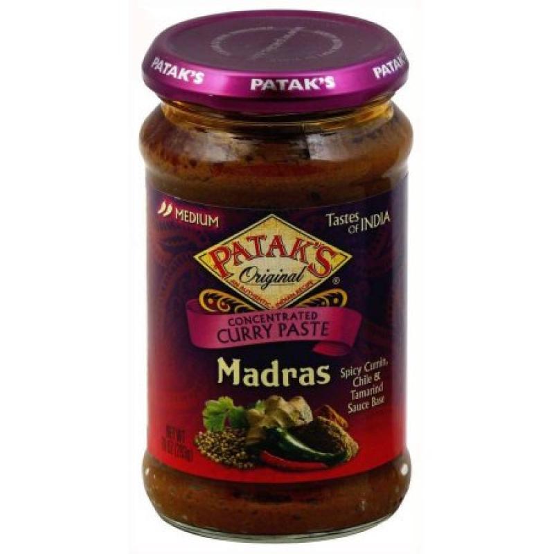Patak&#039;s Concentrated Madras Curry Paste, 10 oz (Pack of 6)