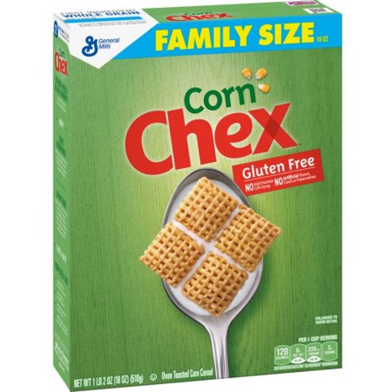 Corn Chex Cereal, Gluten-Free Cereal, 18 oz