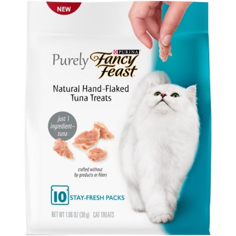 Purina Fancy Feast Purely Natural Hand-Flaked Tuna Cat Treats 1.06 oz. Pouch