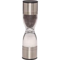 Kamenstein Holden Stainless Steel and Clear Dual Salt and Pepper Grinder