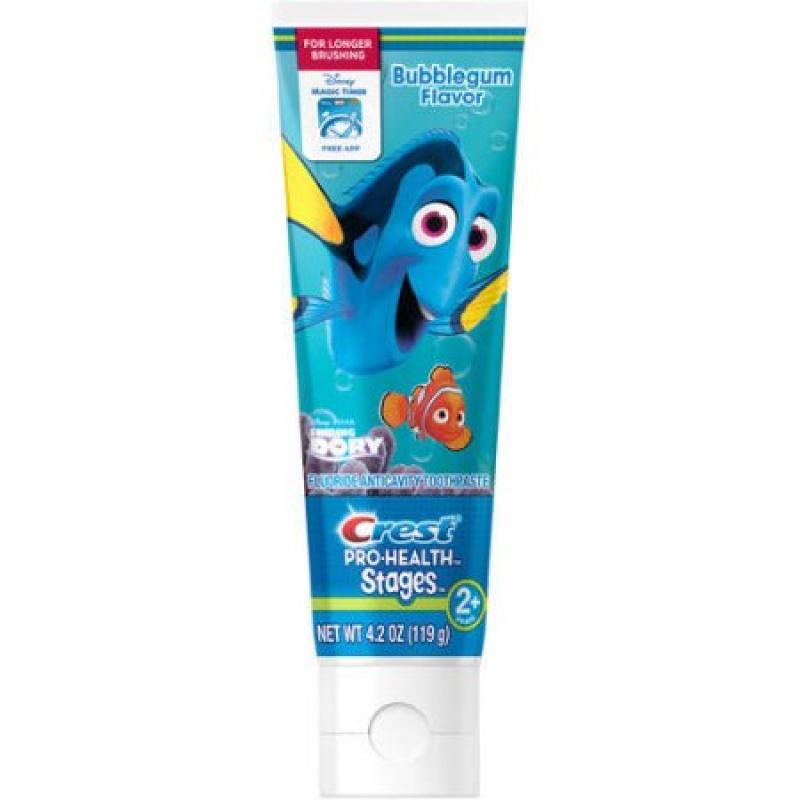 Crest Pro-Health Stages Finding Dory Bubblegum Flavor Toothpaste, 4.2 oz