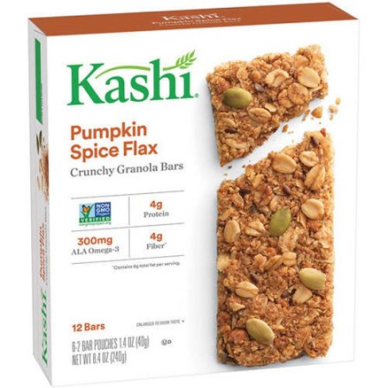 Kashi Pumpkin Spice Flax Crunchy Granola Bars 6 x 1.4oz (8.4oz)