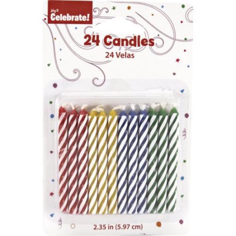 Way to Celebrate Primary Color Candles