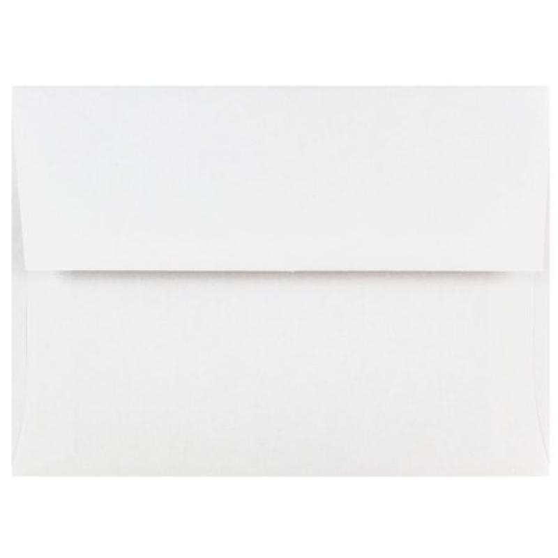JAM Paper Square 7-1/2" x 7-1/2" Recycled Paper Envelopes, Red, 25-Pack