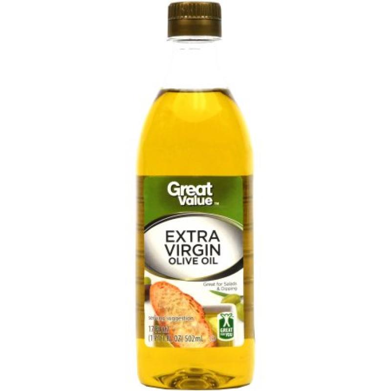 Great Value: 100% Extra Virgin Olive Oil, 17 Oz