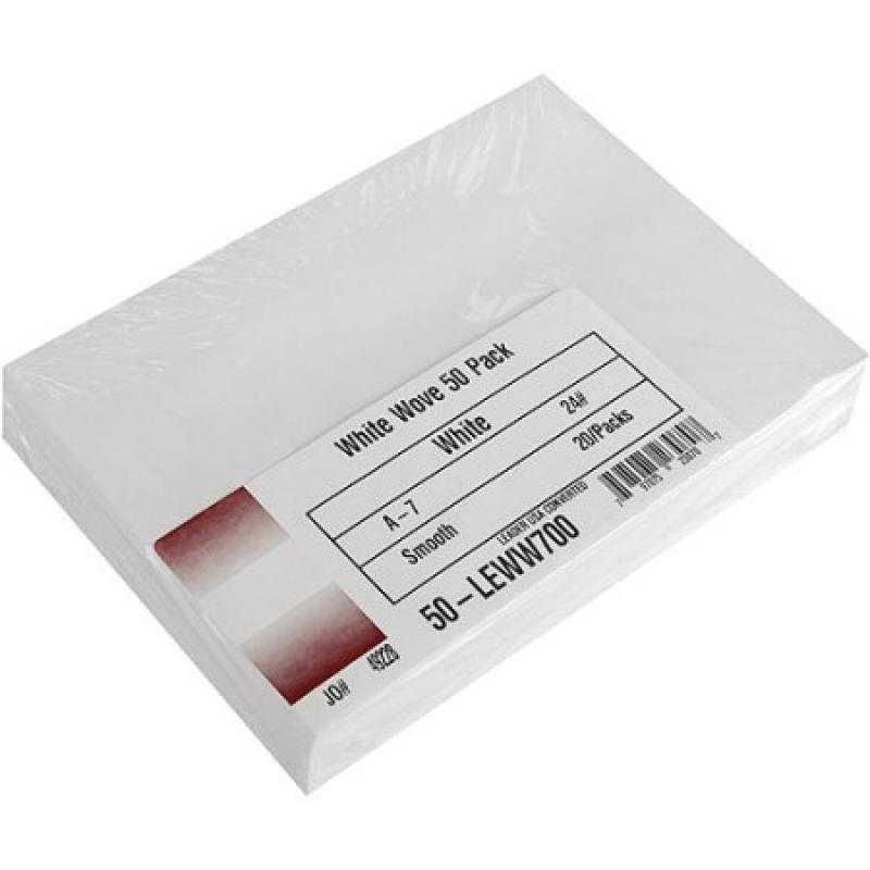Leader Paper Products A7 Envelopes, 5.25" x 7.25", 50/Pkg