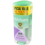 Mitchum Women Advanced 48HR Protection Shower Fresh Gel Anti-Perspirant & Deodorant, 3.4 oz, (Pack of 2)