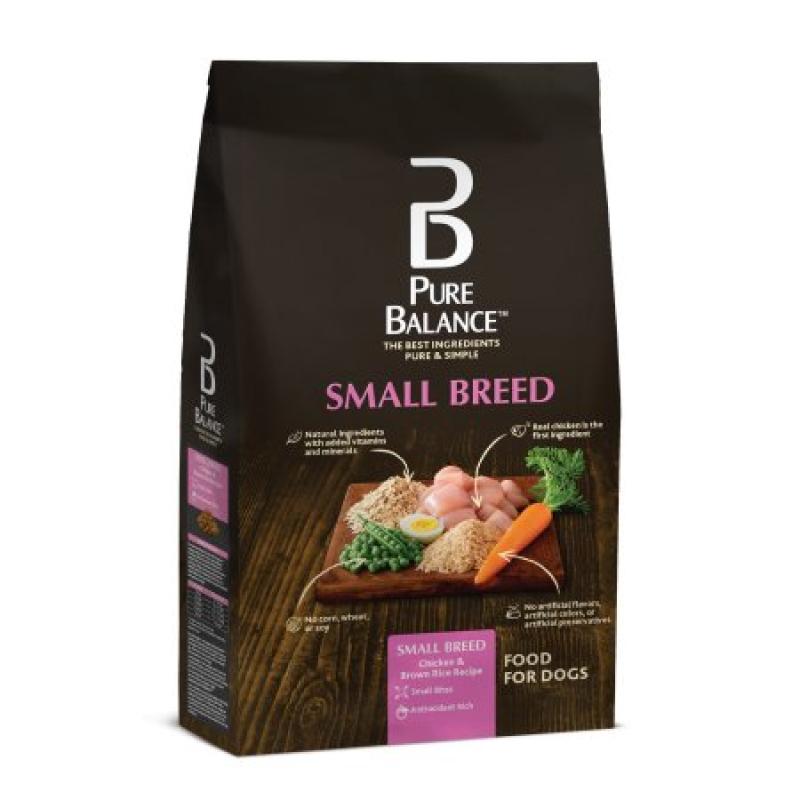 Pure Balance Small Breed Chicken & Brown Rice Recipe Food for Dogs 7lbs