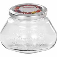 Leifheit 8 oz Glass Preserve Jar with Shoulders, Transparent