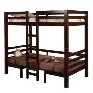 Coaster Twin-Over-Twin Convertible Loft Bunk Bed - Brown