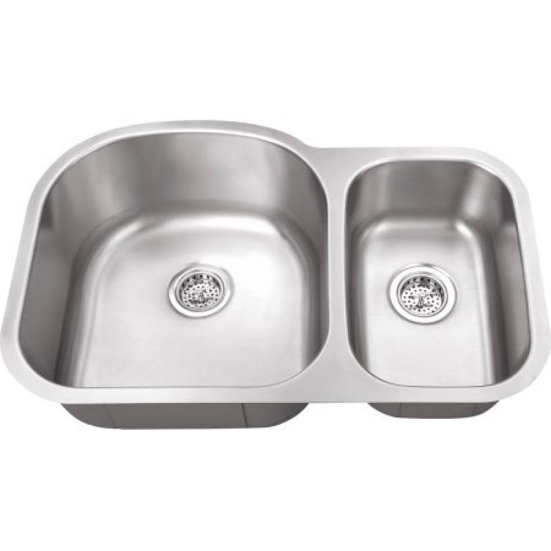 Magnus Sinks 31-1/2" x 20-1/2" 16 Gauge Stainless Steel Double Bowl Kitchen Sink