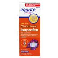 Equate Children&#039;s Ibuprofen Grape Suspension, 4 oz