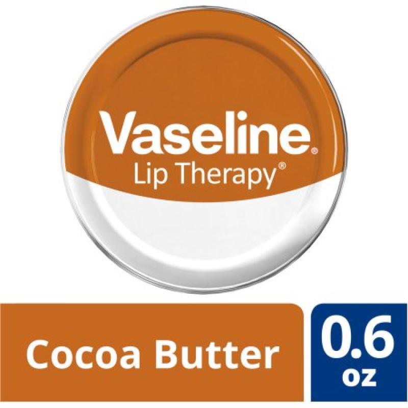 Vaseline Lip Therapy Cocoa Butter Lip Balm Tin, 0.6 oz