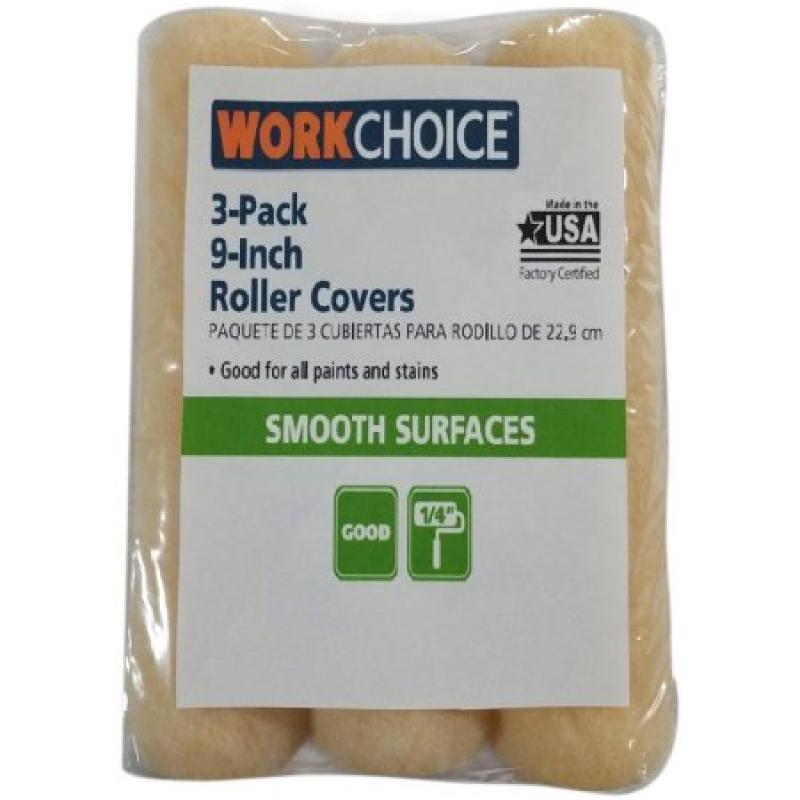 Workchoice 9" x 1/4" 3-Pack Roller Covers