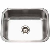 Houzer ES-2408-1 Elite Series Undermount Stainless Steel Single Bowl Kitchen Sink