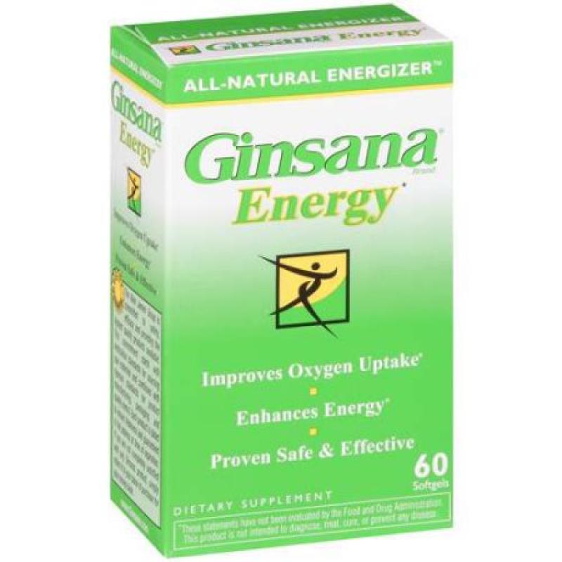 Ginsana Energy Softgels Dietary Supplement 60 ct