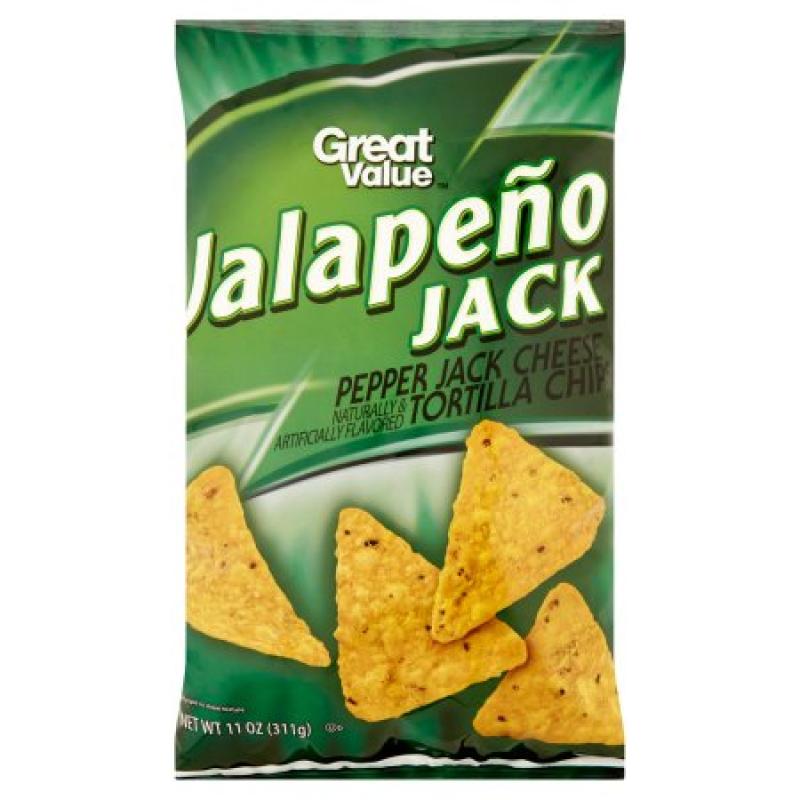 Great Value Jalapeno Jack Tortilla Chips, 11 oz