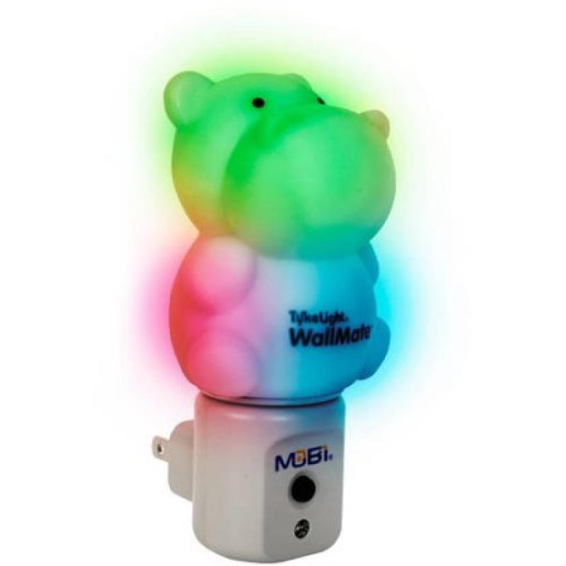 WallMate Hippo LED Color-Changing Nightlight with Sensor