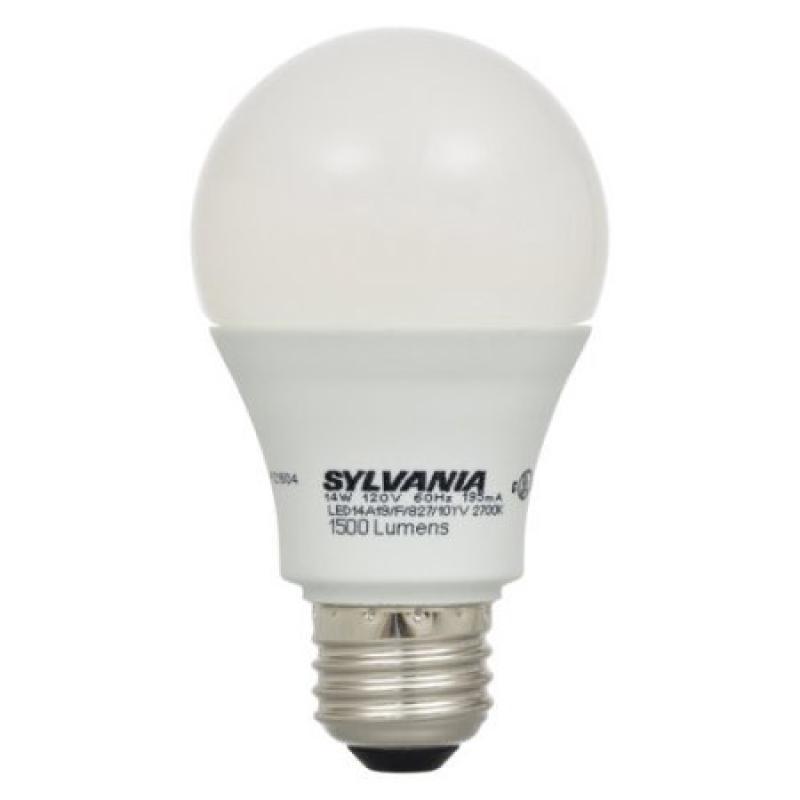 Sylvania LED 100W Equivalent A19 Light Bulbs, 2pk