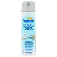 Coppertone Sunscreen Spray ClearlySheer for Beach & Pool, SPF 30, 1.6 oz