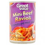 Great Value: Mini Beef Ravioli, 15 Oz