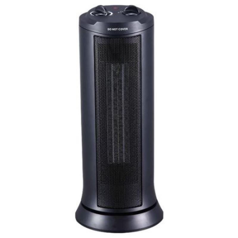 Pelonis NT15-13L 1000/1500 Watt Black Ceramic Tower Heater with Thermostat