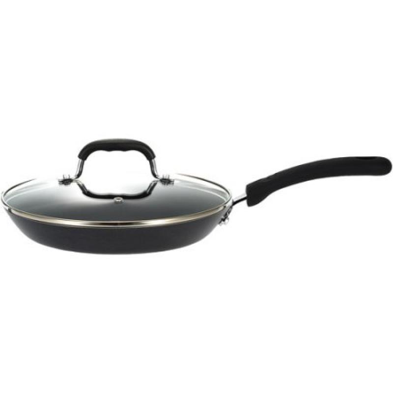 T-Fal 10" Professional Non-Stick with Thermospot Covered Deep Saute Pan, Black