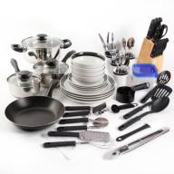 Gibson Home Essential Total Kitchen 83-Piece Combo Set black