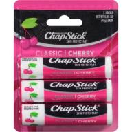 Chapstick Skin Protectant With SPF4, Classic Cherry, 3 ea