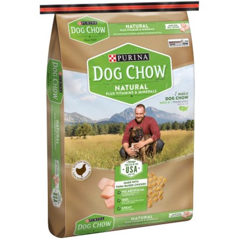 Purina Dog Chow Natural Plus Vitamins & Minerals Dog Food 32 lb. Bag