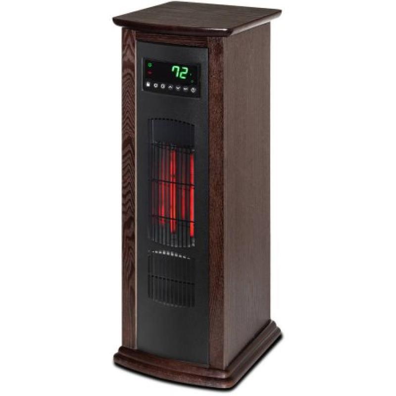 Bionaire Ceramic Mini Tower Heater with LCD Control, 1000-1500W, Black