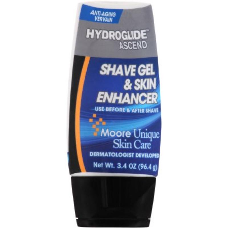 Moore Unique Skin Care Hydroglide(tm) Ascend Shave Gel & Skin Enhancer, 3.4 oz
