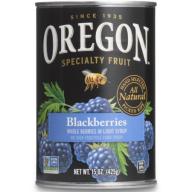 Oregon Fruit Products Blackberries In Light Syrup, 15 oz (Pack of 8)