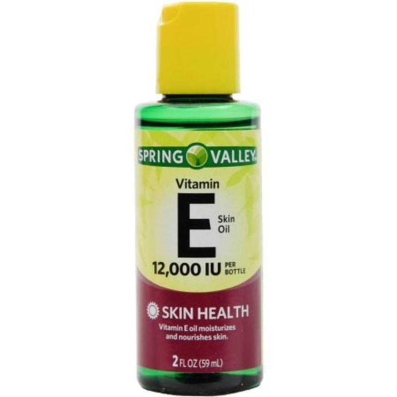 Spring Valley Vitamin E Skin Oil 12,000 I. U. Moisturizer, 2oz