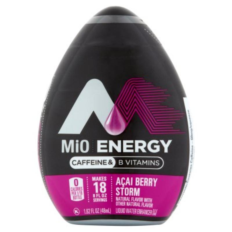 MiO Energy Liquid Water Enhancer Acai Berry Storm, 1.62 FL OZ (48ml) Bottle