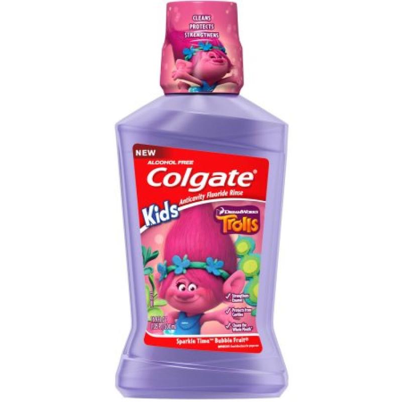 Colgate Kids Trolls Sparkle Time Bubble Fruit Mouthwash, 16.9 fl oz