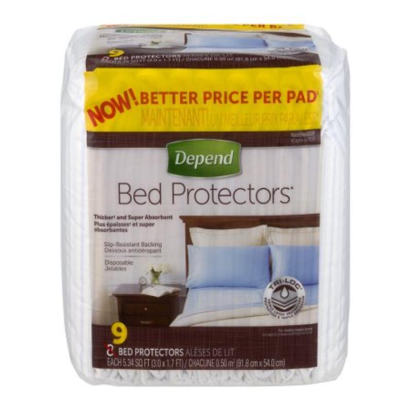 Depend Bed Protectors - 9 CT
