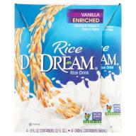 Rice Dream Vanilla Enriched Rice Drink 4 x 8 fl oz (32 fl oz)