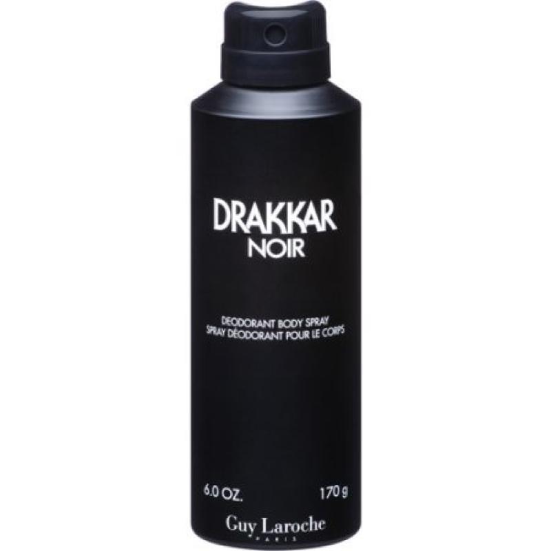 Drakkar Noir Deodorant Body Spray, 6 oz