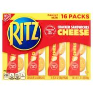 Nabisco Ritz Cheese Cracker Sandwiches, 1.35 oz, 16 count