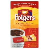 Folgers: Classic Roast .07 Oz Packets Instant Coffee Crystals, 7 Ct