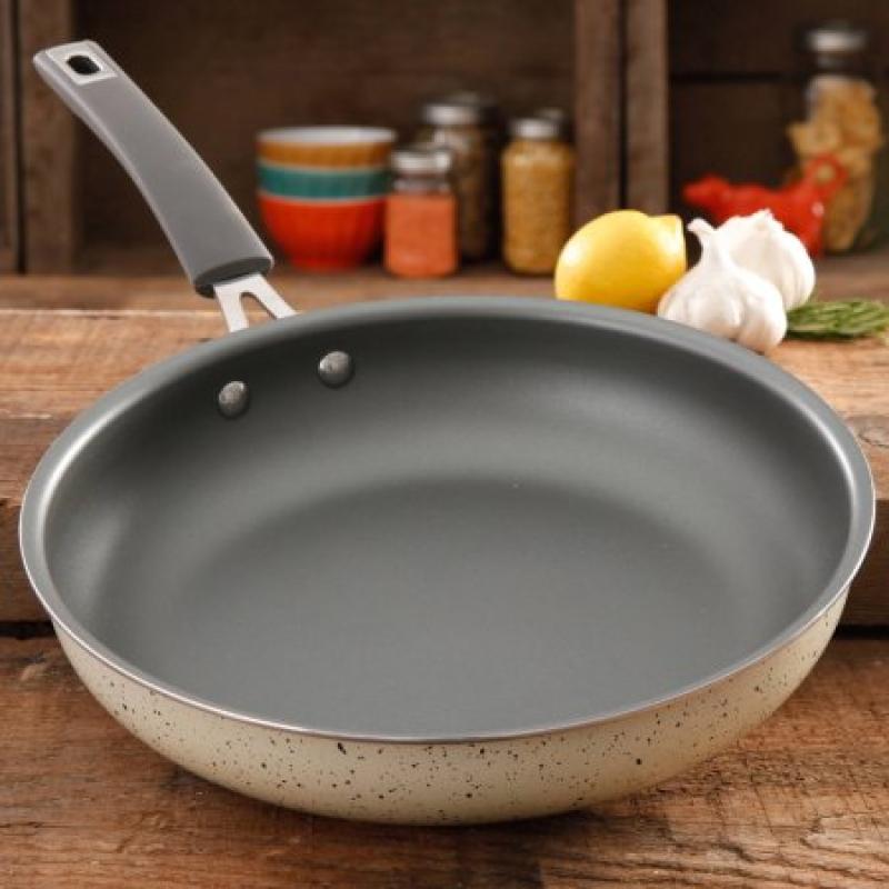 The Pioneer Woman Vintage Speckle 12" Non-Stick Skillet, Silicone and Stainless Steel Bracket Handle