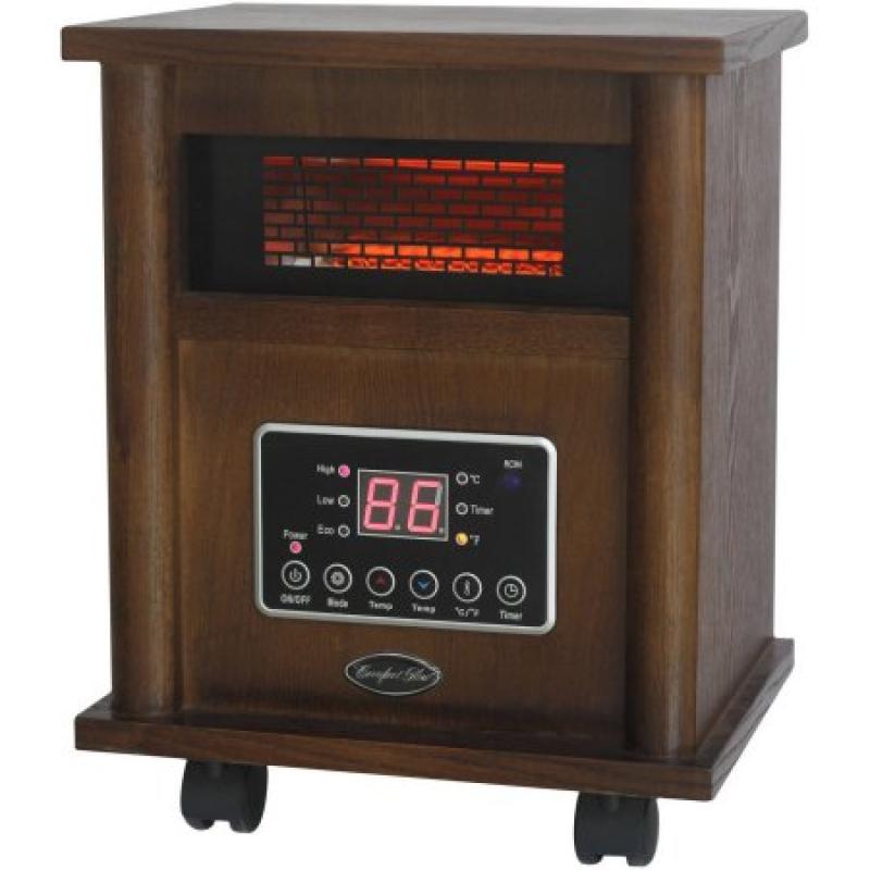 Comfort Glow Infrared Quartz Heater, Wood