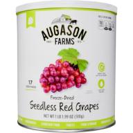 Augason Farms Freeze Dried Seedless Red Grapes 17.99 oz #10 Can