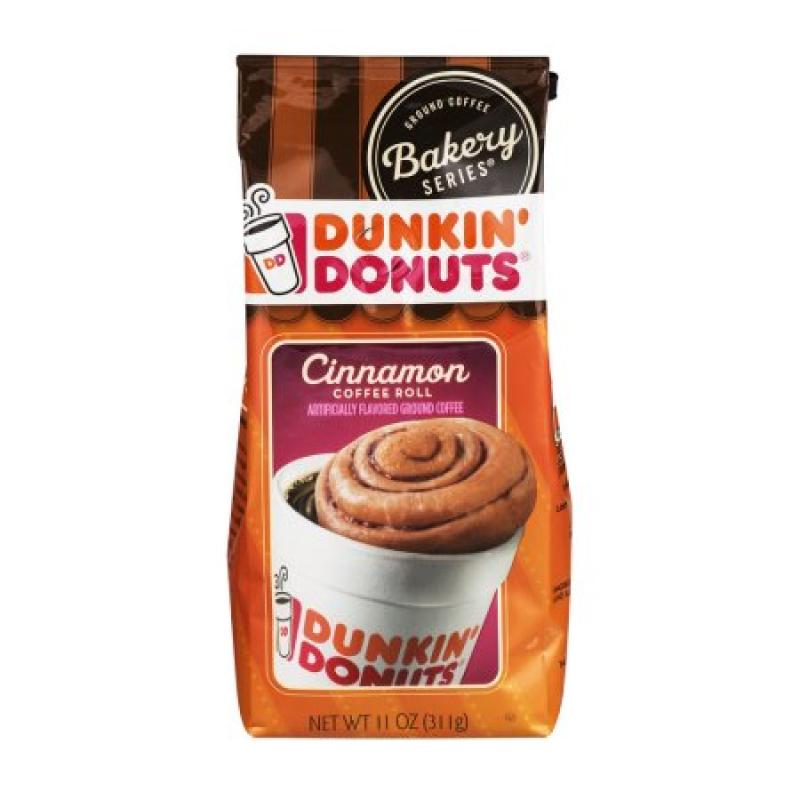 Dunkin' Donuts Ground Coffee Bakery Series Cinnamon Coffee Roll, 11.0 OZ
