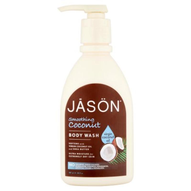 Jason Smoothing Coconut Body Wash Virgin Coconut Oil, 30.0 FL OZ