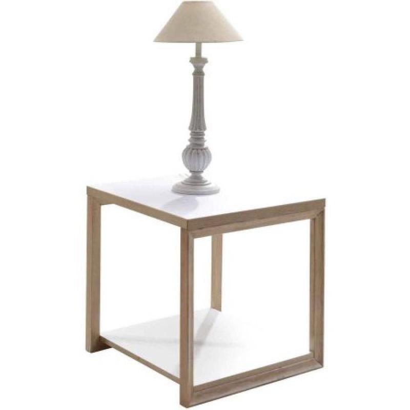 Imagio Home's Lifestyles Studio Living Collection Wood End Table, White