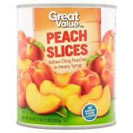 Great Value Sliced Peaches, 29 oz