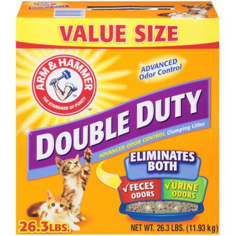Arm & Hammer Double Duty Advanced Odor Control Clumping Cat Litter 26.3 lb. Box