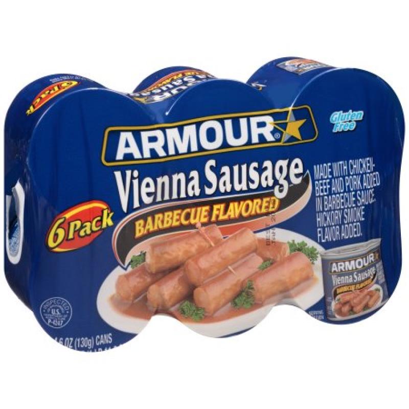 Armour® Barbecue Flavored Vienna Sausage 6-4.6 oz. Cans